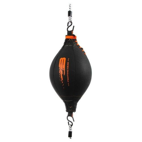 Боксерская груша Sima-land на растяжках, BoyBo Fire, кожа, цвет черный, оранжевый (5404423)