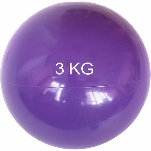 Медбол 3 кг. MB3 d-15см. фиолетовый, E41878