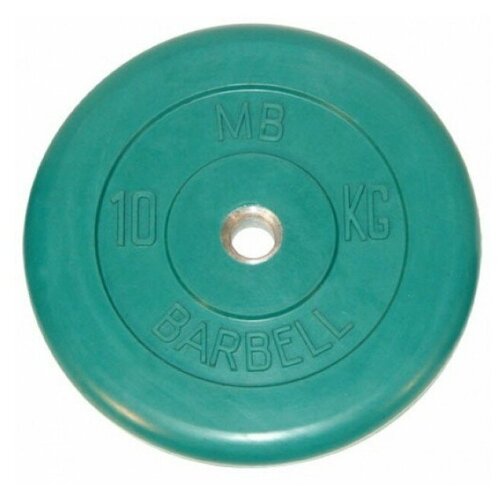 10 кг диск (блин) MB Barbell (зеленый) 31 мм.