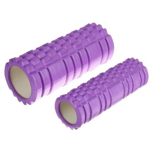Роллер для йоги Sangh 2 в 1, 33*13 см и 33*10 см, фиолетовый