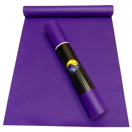 Коврик для йоги RamaYoga Yin-Yang Studio, 200х60х0.45 см фиолетовый 1.6 кг 0.45 см