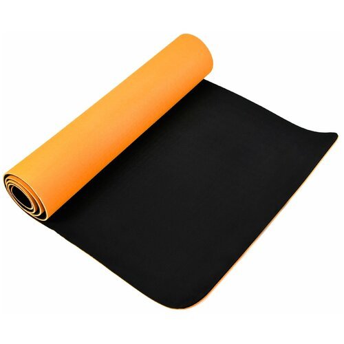 Коврик для йоги CLIFF TPE (1830*610*6мм), оранжевый