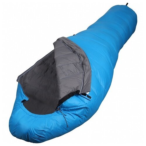 Спальный мешок пуховый Adventure Light голубой 220x85x55