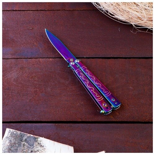 Нож-бабочка 'Фиолет', лезвие 7см 4411958