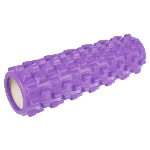 Ролик массажный для йоги и фитнеса Yogastuff 45*14 см, фиолетовый