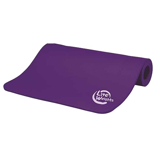 Коврик для йоги Lite Weights 5410LW/5420LW, 180х60х1 см фиолетовый 0.8 кг 1 см