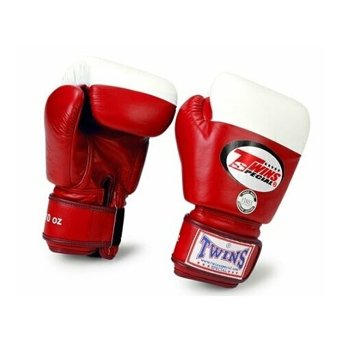 Боксерские перчатки Twins Special BGVL-2 красно-белые (10 унц.)