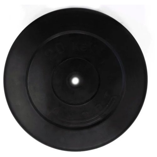 Диск обрезиненный Антат 20 кг, черный (26 мм)