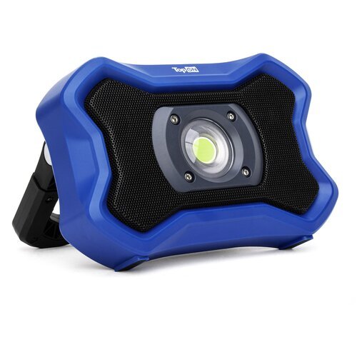 Аккумуляторный фонарь TopON TOP-MX2BTB LED 20 Вт 2000 лм 7.4 В 4.0 Ач 29.6 Втч Bluetooth колонка Синий