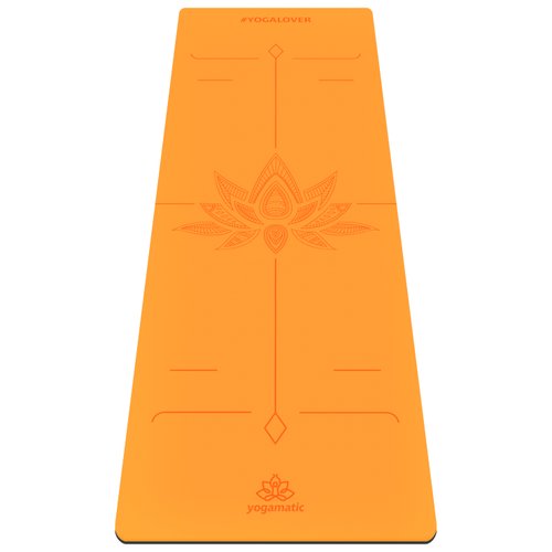 Коврик ART Yogamatic Lotos, 185х68 см orange 0.4 см