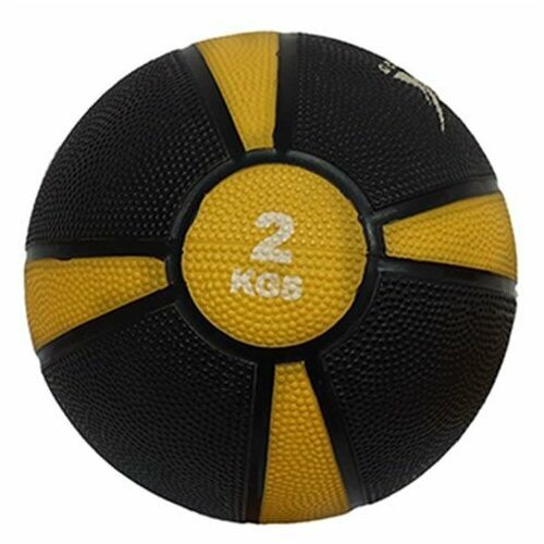 Аэробика: Медбол 2 кг, черный с желтым FTX-1212-2kg