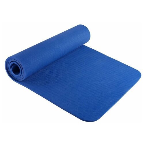 Коврик для йоги Sangh Yoga mat, 183х61х0.8 см синий однотонный 0.9 кг 0.8 см