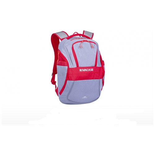 RIVACASE 5225greyred / Рюкзак для ноутбука 15,6'/Для мужчин/Для женщин/Влагозащитный/Спортивный/Городской