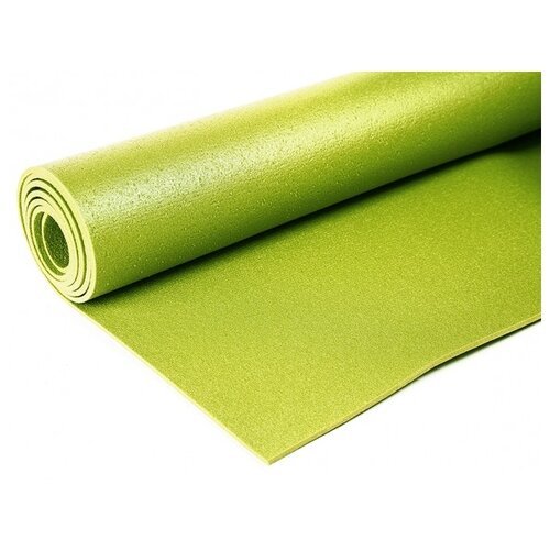 Коврик для йоги и фитнеса RamaYoga Yin-Yang Light, зеленый, размер 200 x 60 х 0,3 см