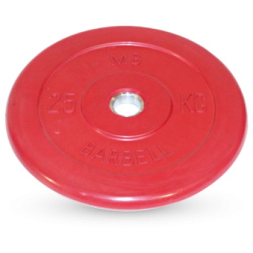 25 кг диск (блин) MB Barbell (красный) 26 мм.