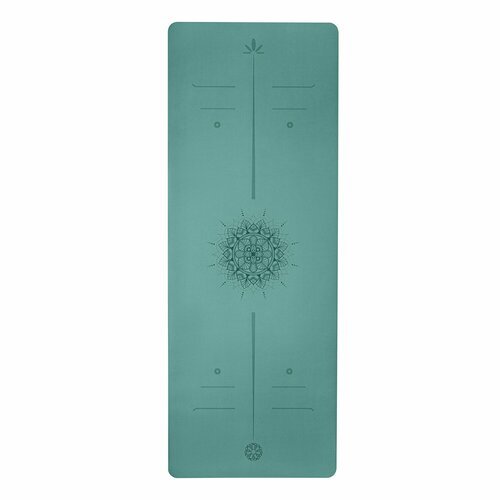 Ультрацепкий 100% каучуковый коврик для йоги Ultra Arrows Emerald 185*68*0,5 см нескользящий