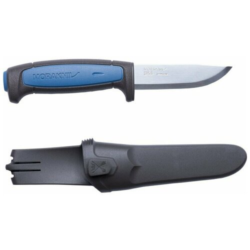 Нож Morakniv Pro S, нержавеющая сталь, резиновая ручка с синей вставкой