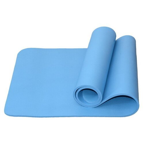 Коврик для йоги и фитнеса Atemi, Aym05be, Nbr, 183x61x1,0 см, голубой