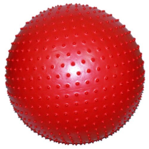 Мяч для фитнеса с массажными шипами. Диаметр 75 см. Максимальный вес пользователя 130 кг. Материал: поливинилхлорид. Вес нетто: 1550 гр: МА-75 (Красный).