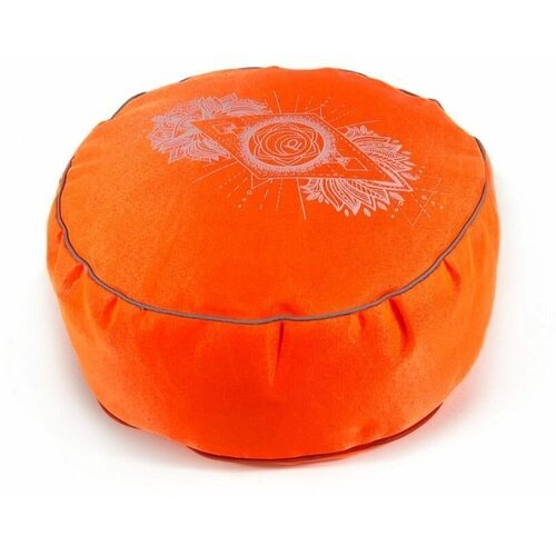 Подушка для медитации Чакра Свадхистана оранжевая