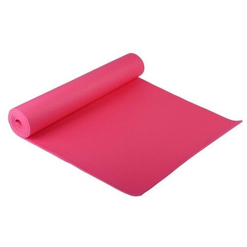 Коврик для йоги 173 × 61 × 0,6 см, цвет розовый