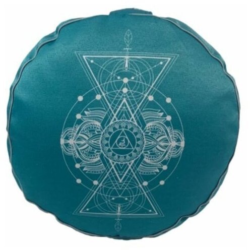 Подушка для медитации Чакра Вишутха голубая
