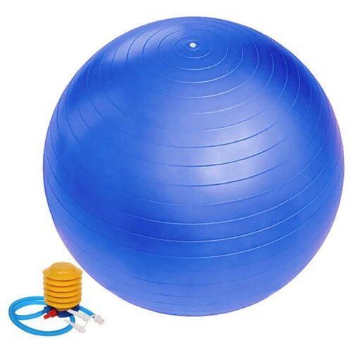 Мяч для фитнеса Sportage 65 см 800гр с насосом, голубой