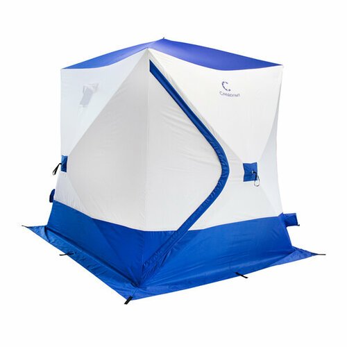 Следопыт Палатка зимняя куб 'Long' PF-TW-38 (Синий/Белый), 2150x1800x2150 мм