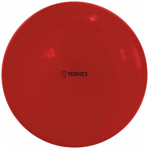 Мяч для художественной гимнастики однотонный TORRES AG-15-01, диаметр 15см, красный