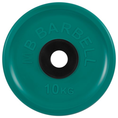 Диск MB Barbell Евро-Классик MB-PltCE 10 кг 1 шт. зеленый
