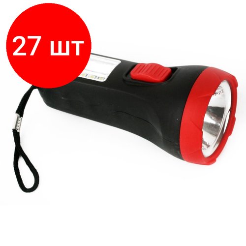Комплект 27 штук, Фонарь ручной Ultraflash LED16014 (1+4SMD LED,2 ре