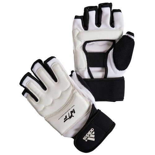 Перчатки для тхэквондо Adidas Fighter Gloves WTF, цвет: белый. Размер M