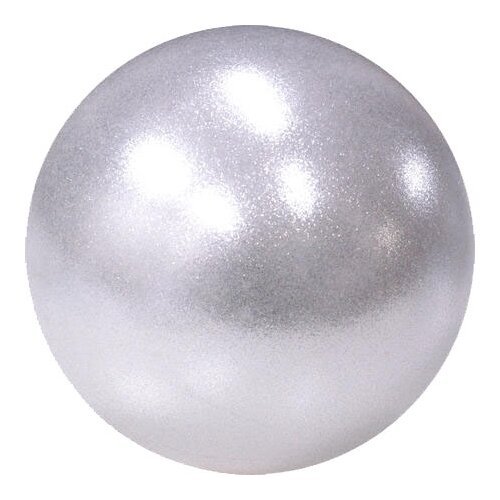 Мяч для художественной гимнастики PASTORELLI GLITTER HV, 16 см, серебряный