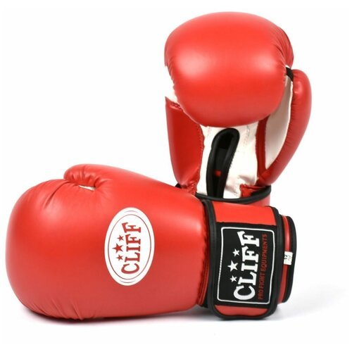 Перчатки боксерские CLIFF DRAGON CLASSIC FLEX, красно-белые, 6 (oz)