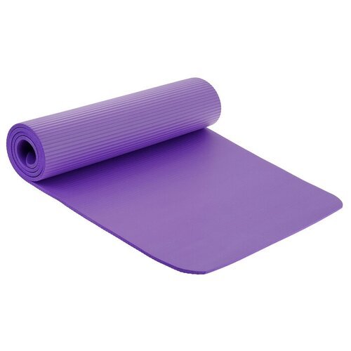 Коврик для йоги Sangh Yoga mat, 183х61х1 см фиолетовый однотонный 0.8 кг 1 см