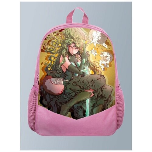 Розовый рюкзак с принтом аниме Сейлор Мун Sailor Moon, Cyberpunk, Макото Кино, Юпитер - 233
