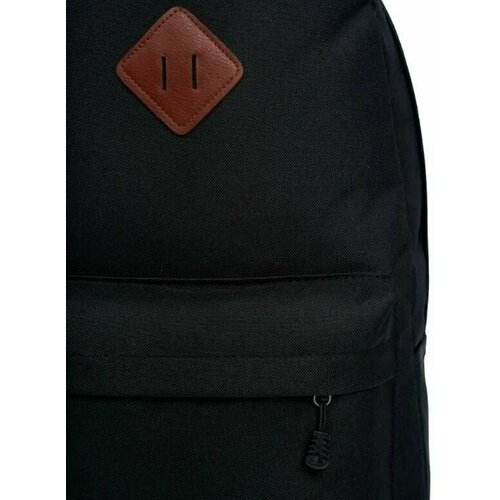 Рюкзак с USB городской чёрный однотонный