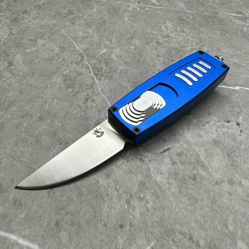Автоматический нож Steelclaw Криптон-01 сталь D2, рукоять синий алюминий