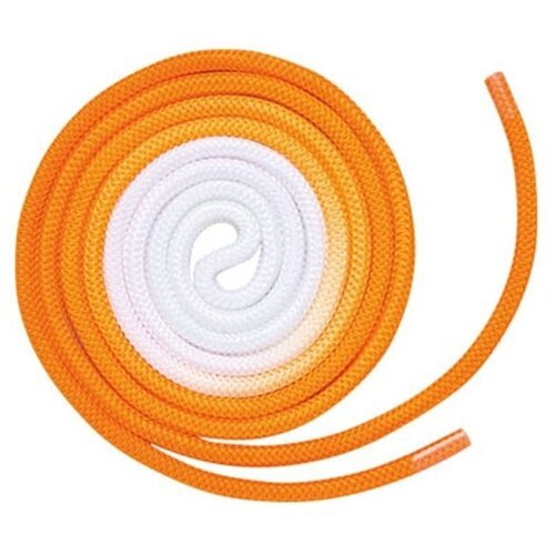 Скакалка гимнастическая градиентная (градиент по краям) (нейлон, 3 м) Chacott - 783 (оранжевый)