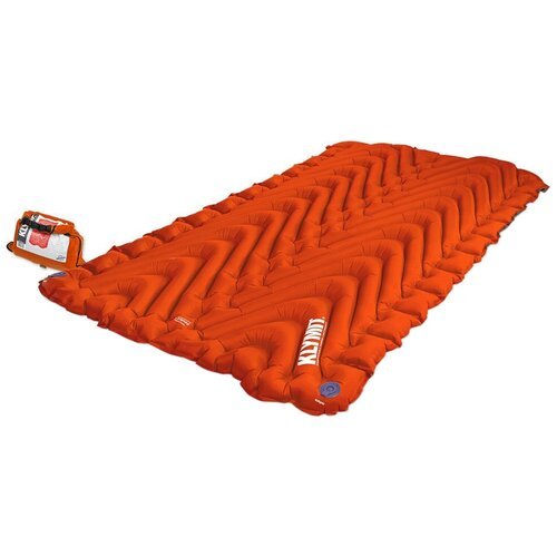 Надувной коврик KLYMIT Insulated Double V, оранжевый