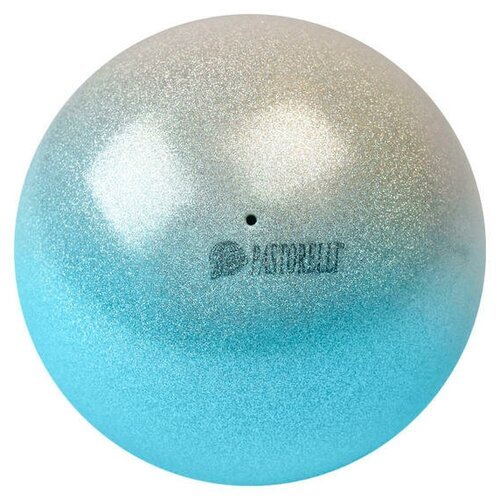 Мяч PASTORELLI Glitter HIGH VISION 2 цветные Серебряный-голубой