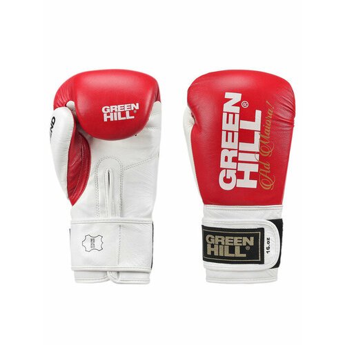 BGL-2246 Боксерские перчатки LEGEND красно-белые - Green Hill - Красный - 12 oz
