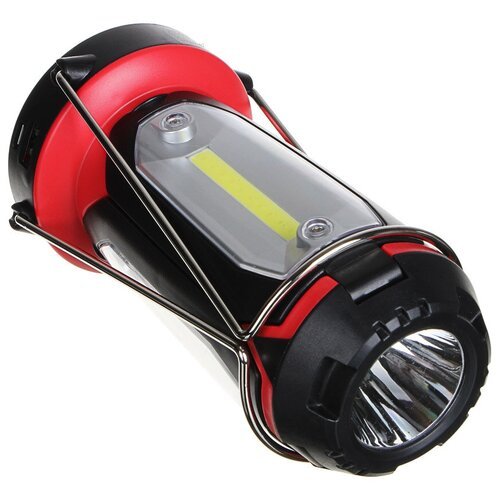Ермак Фонарь светильник, 1 LED, 3 COB, 800мАч, USB, 15х8.5х8.5см, 6 режимов, пластик