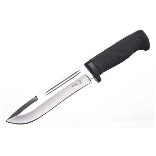 Охотничий нож Самур, сталь AUS8, рукоять эластрон, серый
