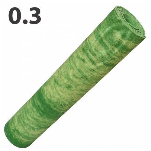 Коврик для йоги ЭВА 173х61х0,3 см E40023 (зеленый Мрамор)