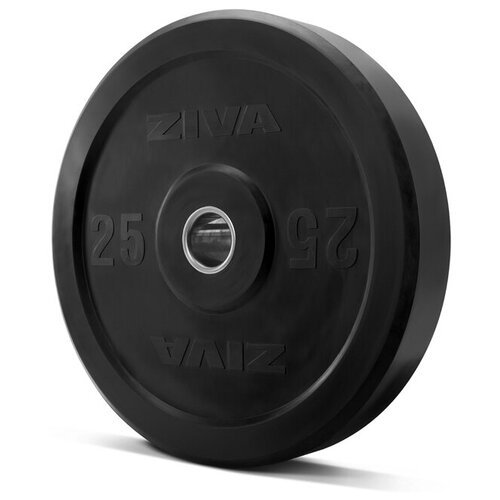 Диск бампированный ZIVA 25 кг серия Pro FЕ (резиновое покрытие)