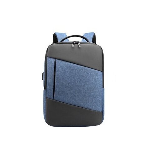 Рюкзак Mykon, для бизнеса и учебы, 44см*30см*15см, из водоотталкивающего материала, черно-синий