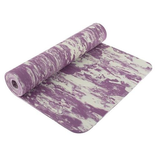 Коврик для йоги Sangh Yoga mat, 183х61х0.6 см фиолетовый рисунок 0.7 кг 0.6 см