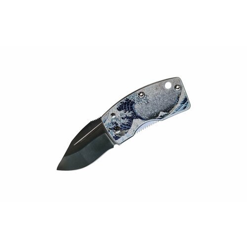 G-SAKAI Нож - зажим для купюр 'Цунами', 96*41*55, VG-10 3 слоя, рук. нерж. ст, клипса