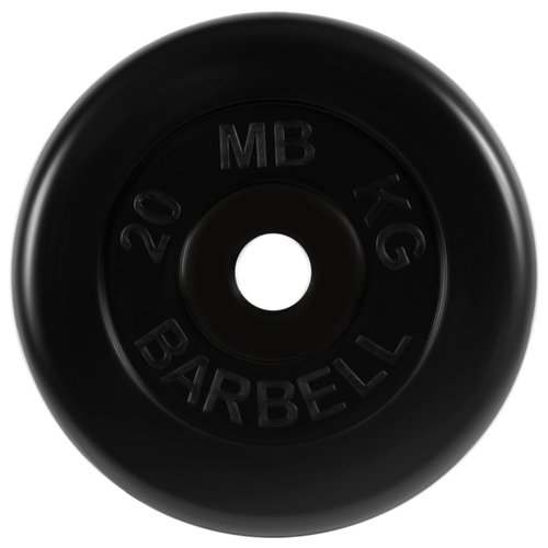 Диск MB Barbell Стандарт MB-PltB/C51 20 кг 1 шт. черный